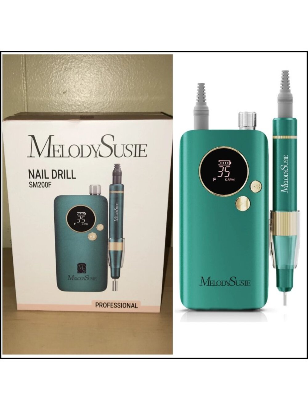MelodySusie Advanced Nail Drill SM200F 35000RPM Rechargeable